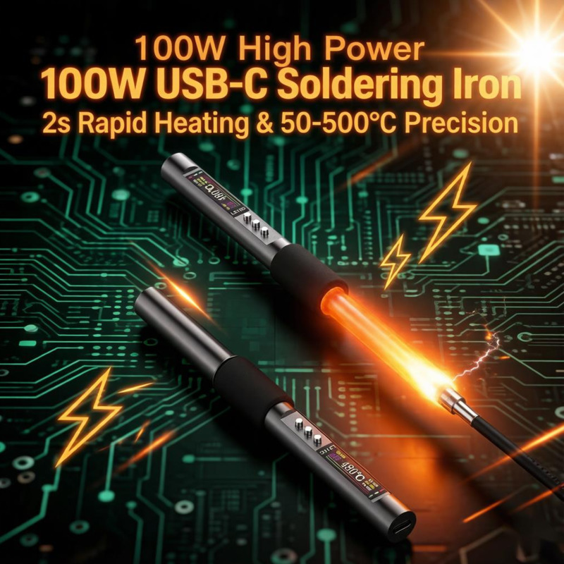 C210 Precision Soldering Station - หัวแร้งบัดกรี 100W ร้อนทันทีใน 2 วินาที แม่นยำ