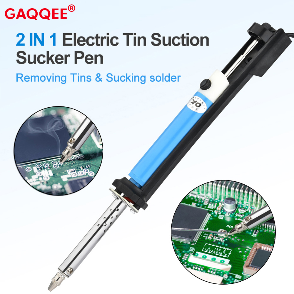 AC 110 V/220 V ไฟฟ้าดีบุกดูด S - Desoldering Pump Electric Vacuum Station บทวิจารณ์และราคา