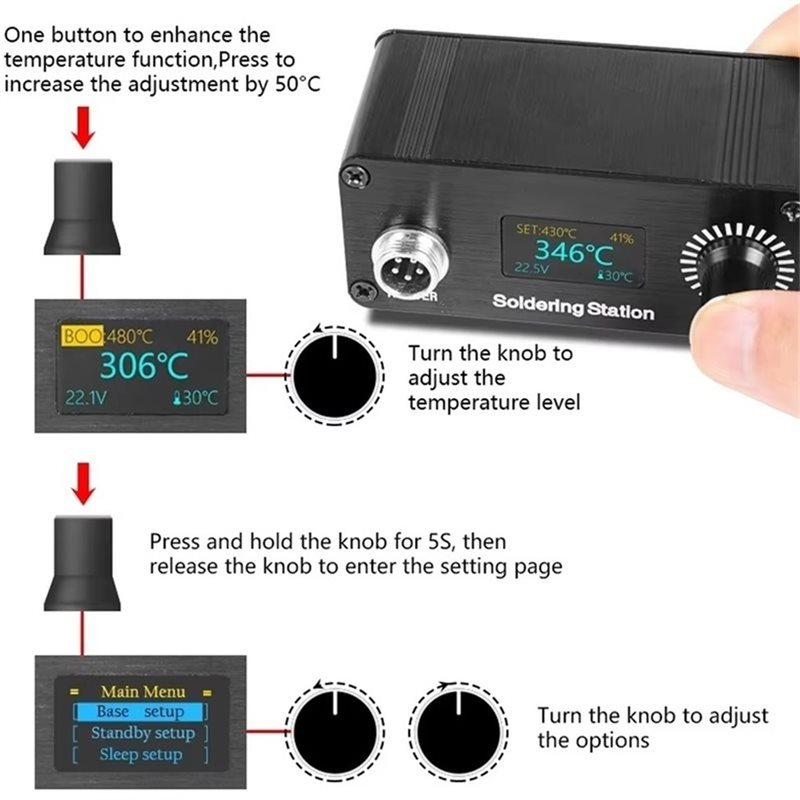 B23B T12 สำหรับซ่อมแซมบ้าน สถา - T12 Soldering Station Oled บทวิจารณ์และราคา